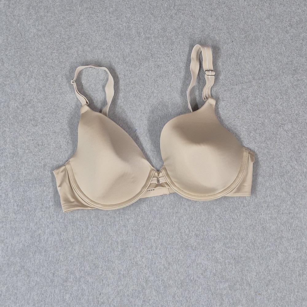 Vanity Fair Women Bra 34D Beige 75320 T Shirt Underwired Strap Adjustable